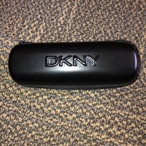 DKNY zip around eyes glasses cover case